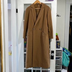 Free People Wool Trench Coat